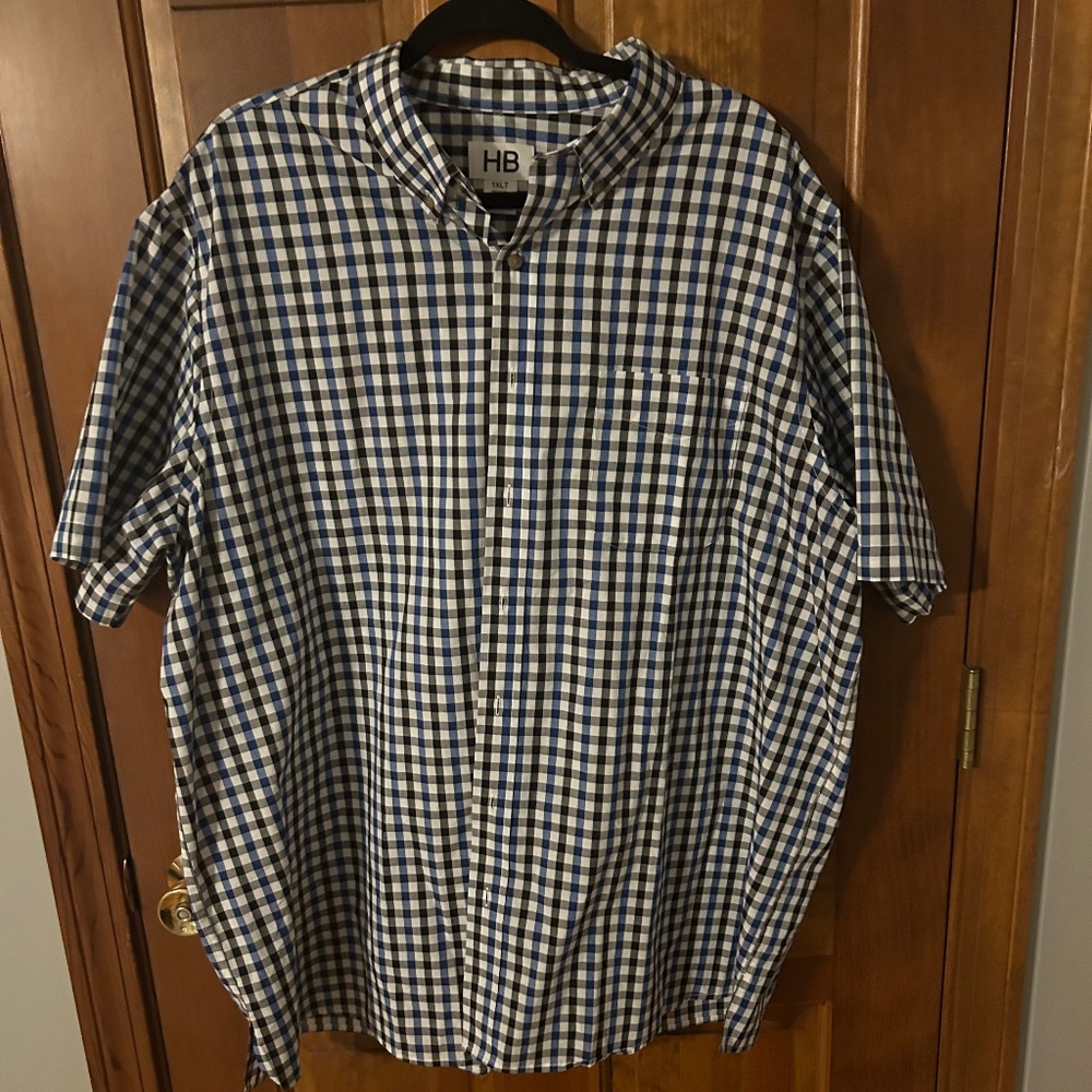 HB 1XLT Plaid Button Down NWOT